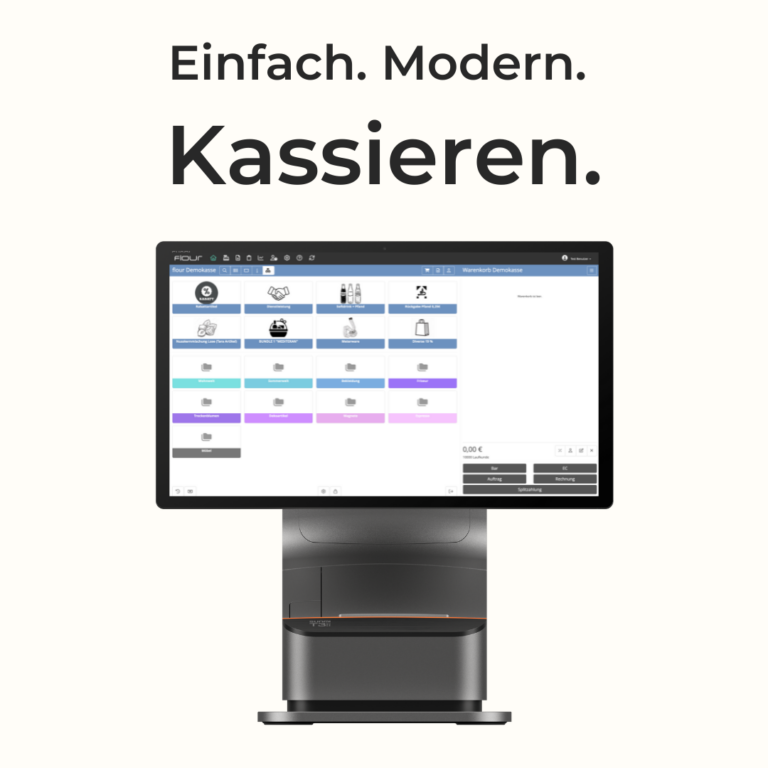 Einfach. Modern. Kassieren mit flour auf dem Sunmi T3 Desktop