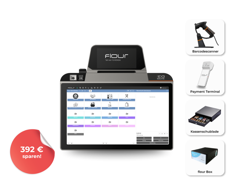 flour Kompakt Komplett-Paket mit Sunmi D3 Mini